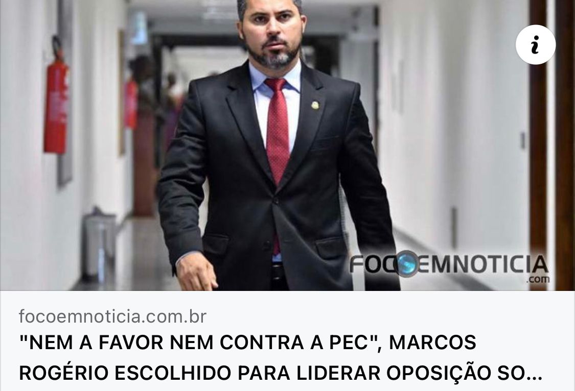 Marcos Rogério foge da sessão mais importante do ano para não votar a reforma tributária