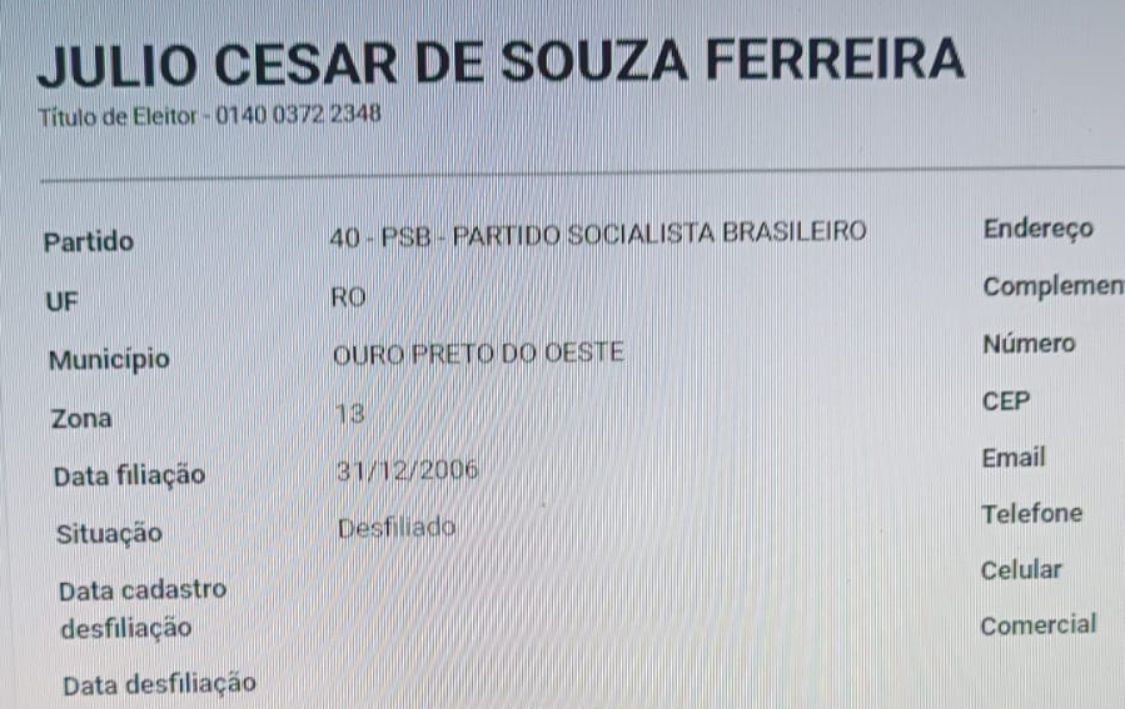 Delegado Júlio Cesar era filiado a partido de esquerda desde 2006. Melancia surfista?