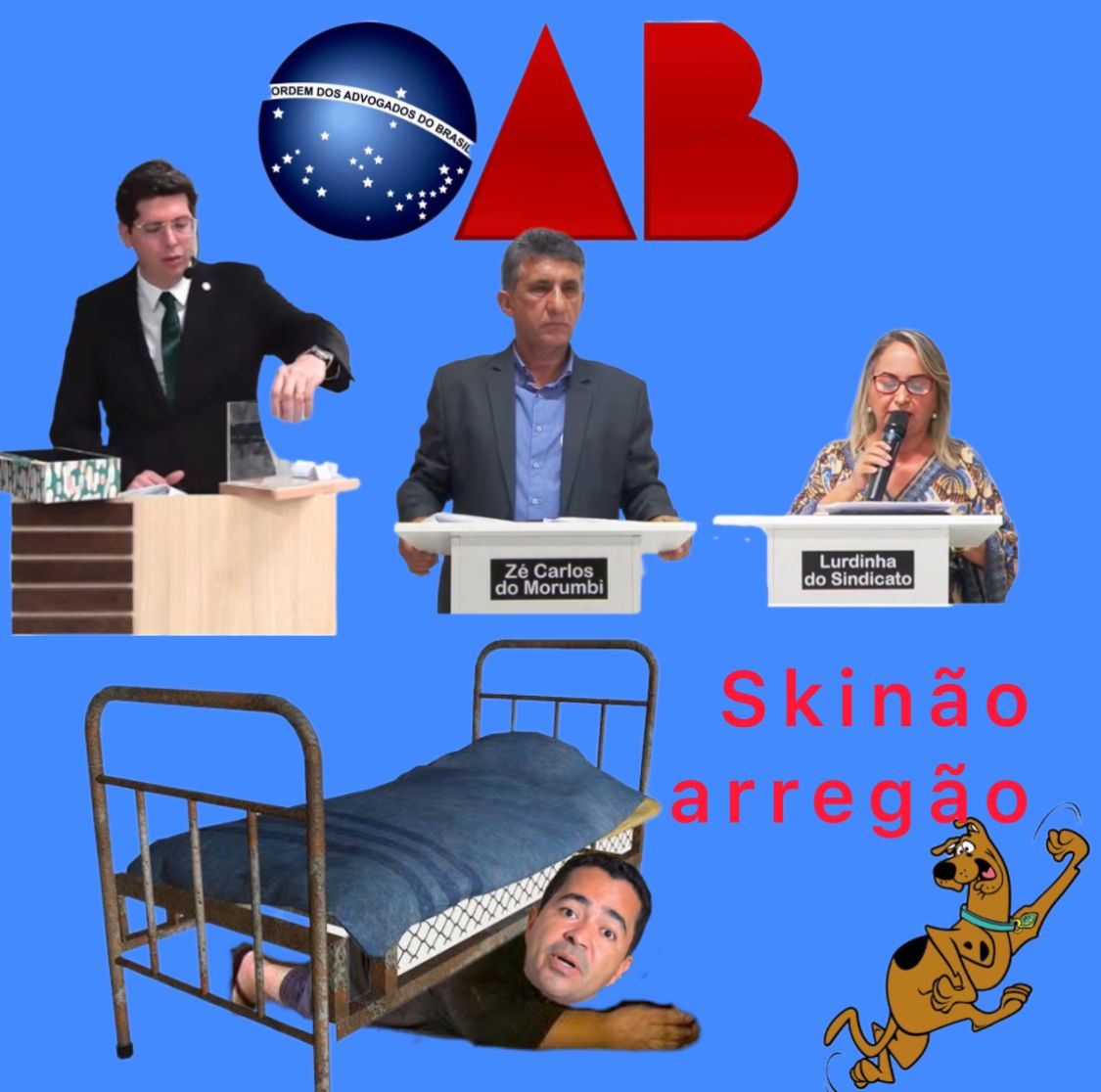 Skinão, o arregão, falta ao debate da OAB